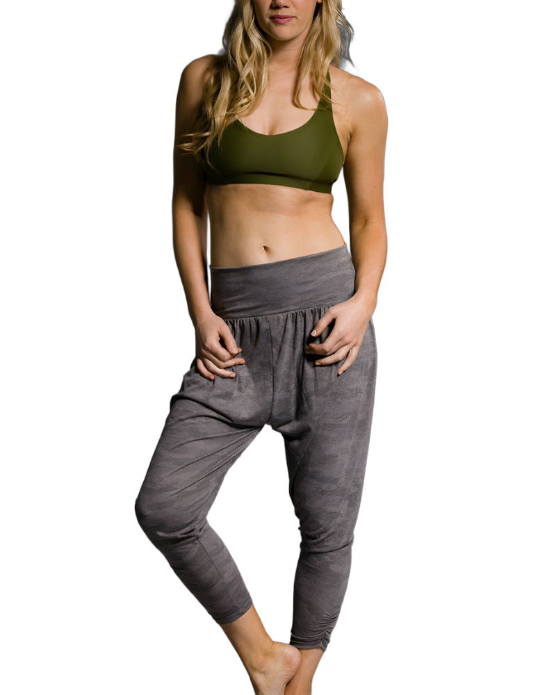 Onzie Flow Harem Pant 2024 - Moss Camouflage - front alt view