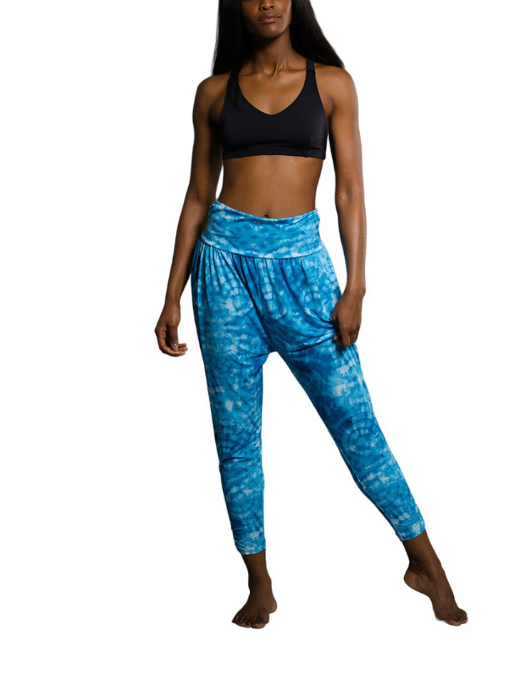 Onzie Flow Harem Pant 2024 - Tie Dye Blue - front alt  view