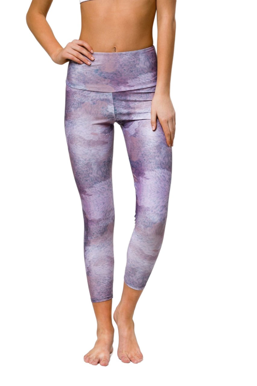 Final Sale Onzie Flow Highrise Basic Capri 2029 - Animal Dusk - front view