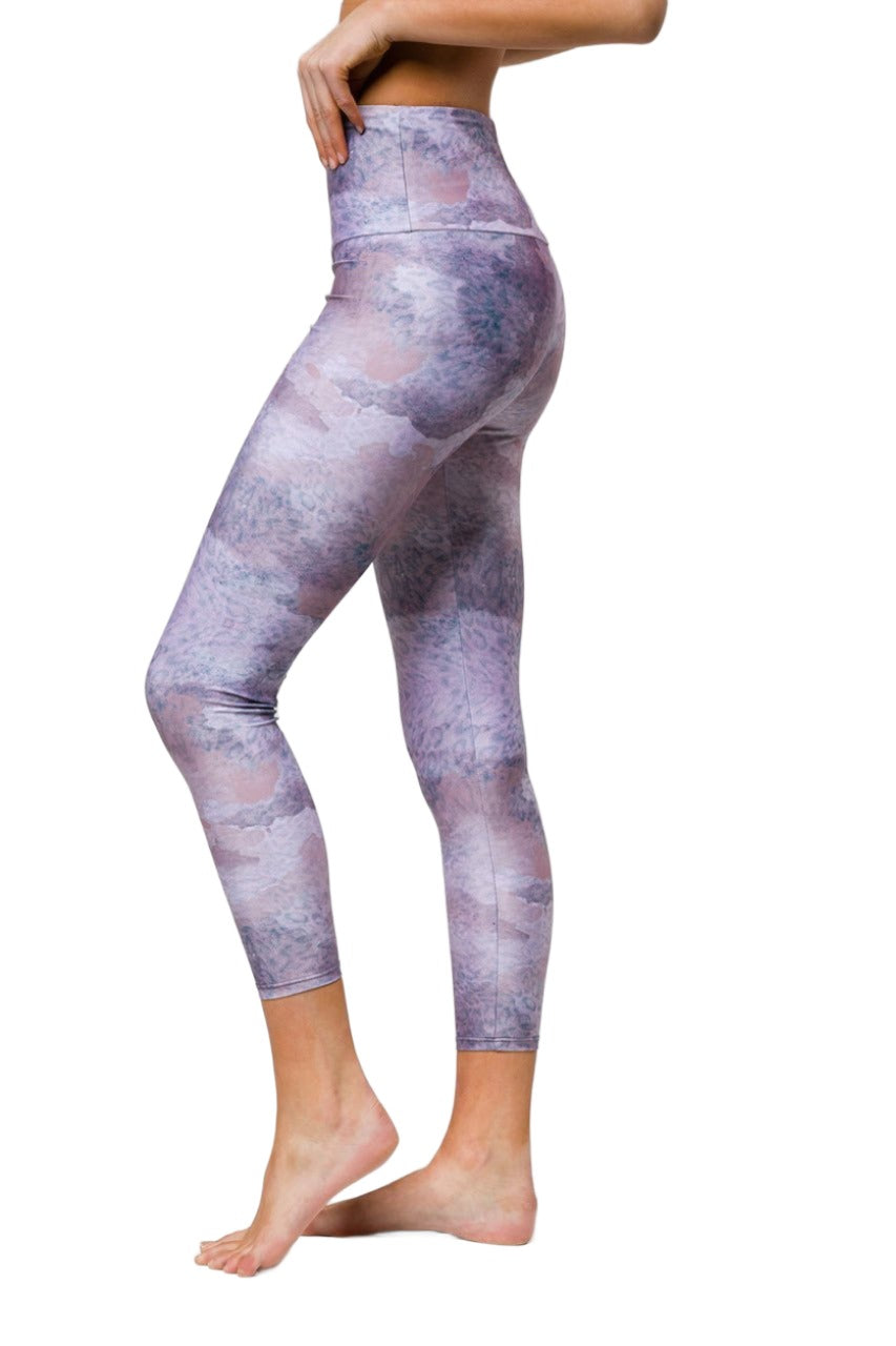 Final Sale Onzie Flow Highrise Basic Capri 2029 - Animal Dusk - side view