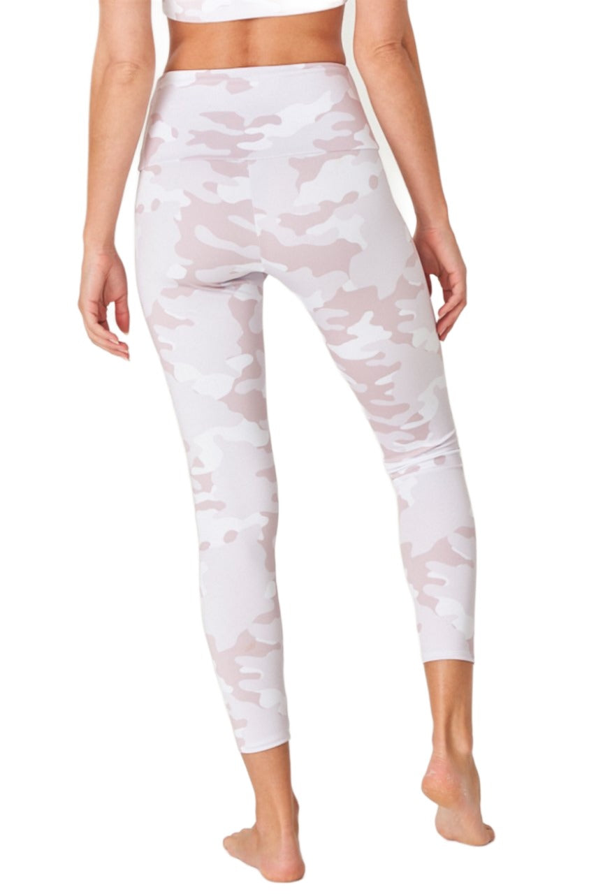 Onzie Flow Highrise Basic Midi 2029 - Beige Camo - Back View