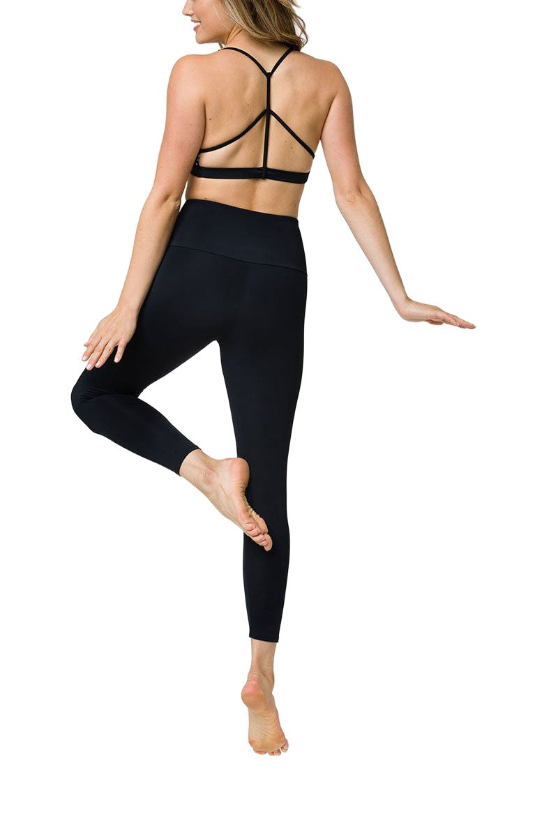 Onzie Flow Highrise Basic Midi 2029 - black - rear alt view