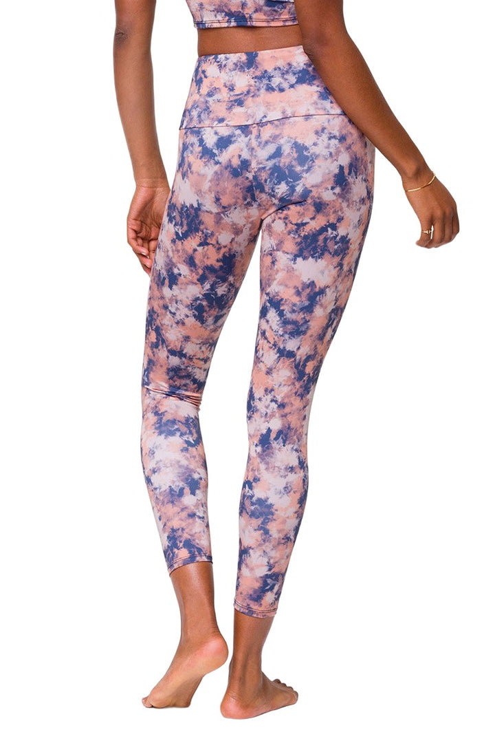 Onzie Flow Highrise Basic Midi 2029 - Earth Tie Dye - Back View