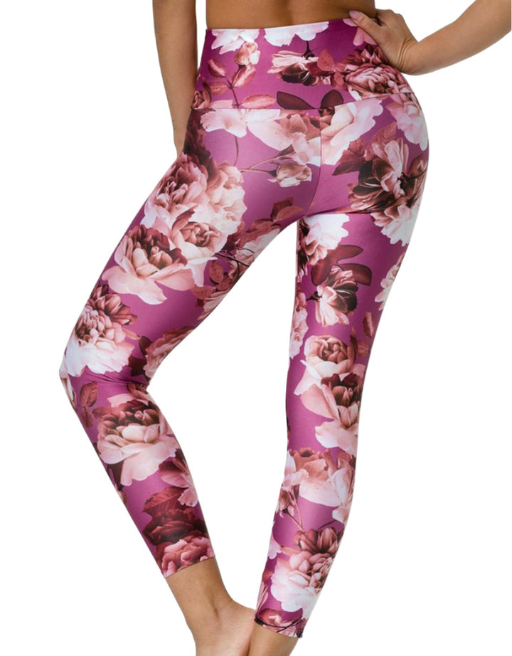 Onzie Flow Highrise Basic Midi 2029 and Plus - Gardenia - Back View