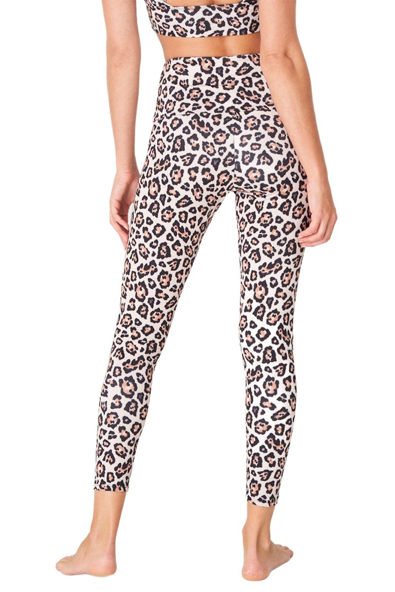 Onzie Flow Highrise Basic Midi 2029 - Gold Chetah - Back View