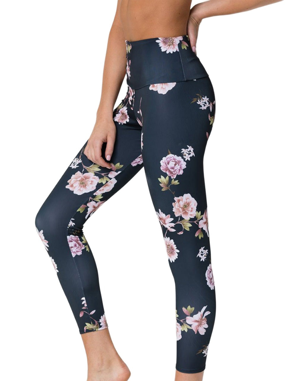 Onzie Flow Highrise Basic Midi 2029 - Jasmine   -  side view