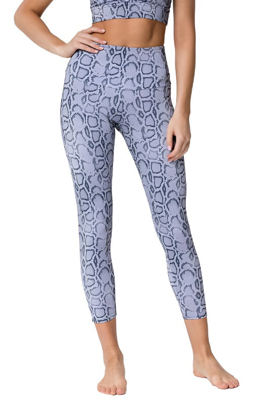 Onzie Flow Highrise Basic Midi 2029 - Lavender Cobra - front view