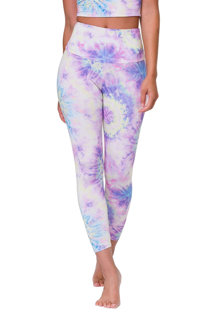 Onzie Flow Highrise Basic Midi 2029 - Neon Tie Dye - Front View
