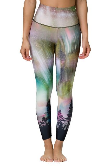 Onzie Flow Highrise Basic Midi - Northern Lights - Front View