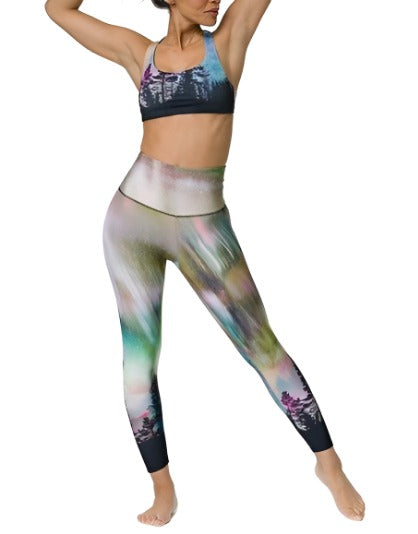 Onzie Flow Highrise Basic Midi - Northern Lights - Front Full View