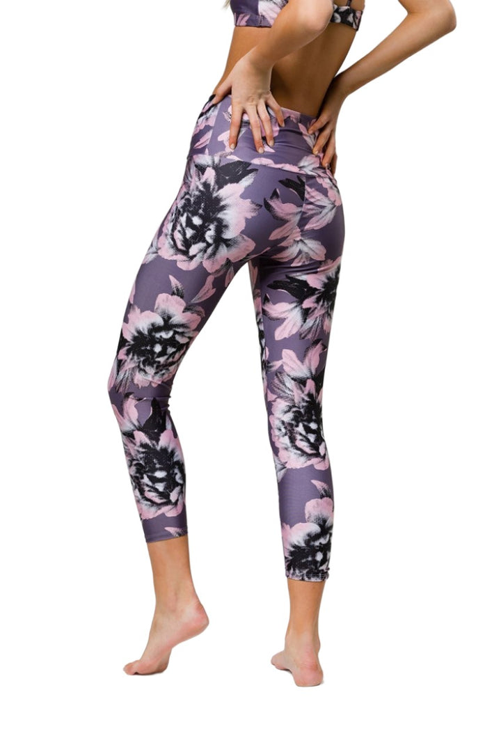 Final Sale Onzie Flow Highrise Basic Capri 2029 - peony - rear 