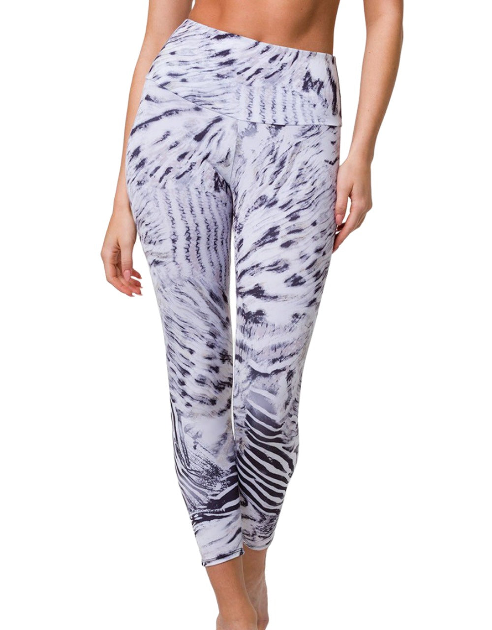 Onzie Flow Highrise Basic Midi 2029 7/8 legging  - Sanctuary - front view 