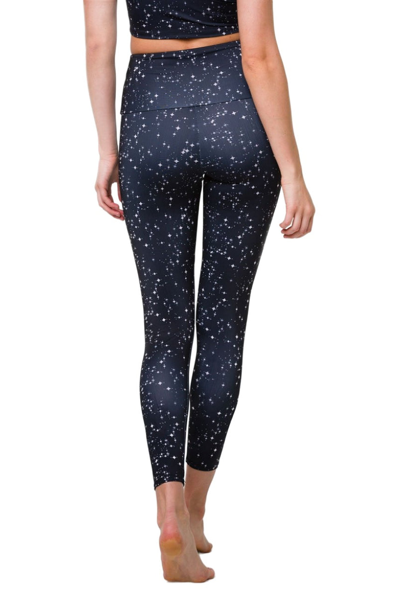 Onzie Flow Highrise Basic Midi 2029 - Starry Night - rear view