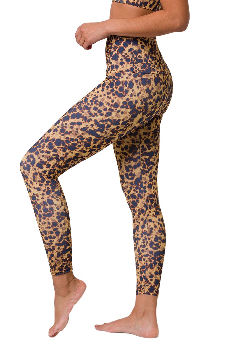 Onzie Flow Highrise Basic Midi 2029 7/8 legging  - Tortoise - side view 