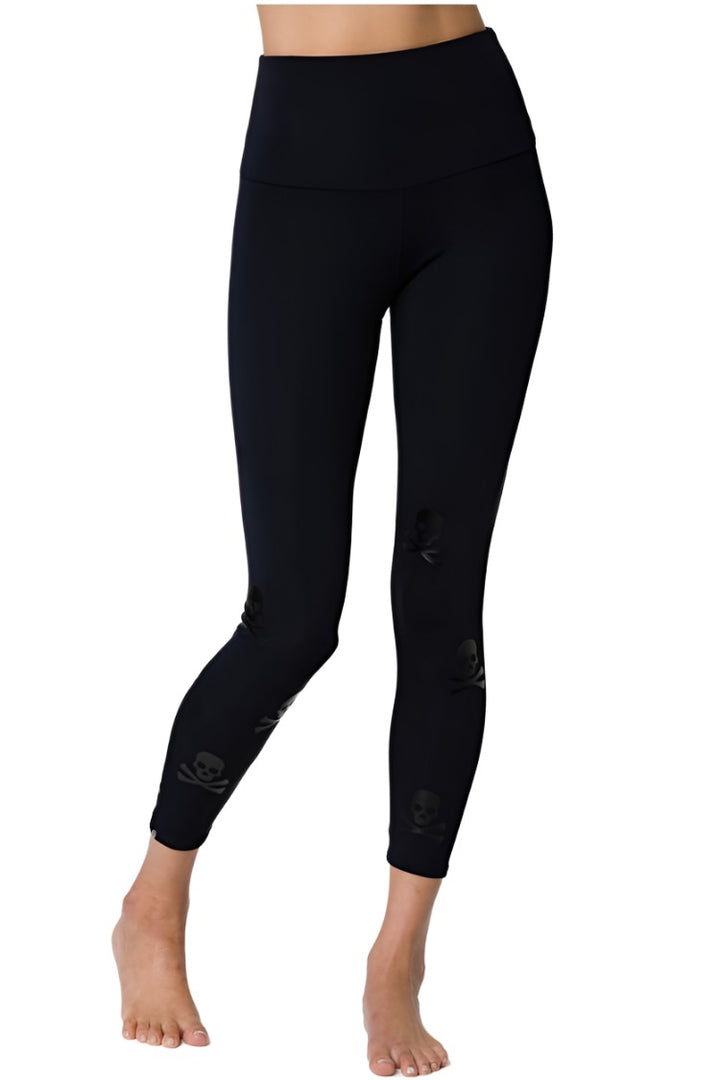 Onzie Flow Highrise Basic Midi 2029 - Black Skull - front view