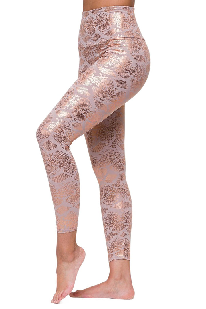 Onzie Flow Highrise Basic Midi 2029 Foil - Bashful Snake - side view
