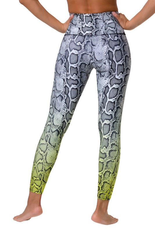 Onzie Flow Highrise Basic Midi 2029 and Plus - Vixen - Back View