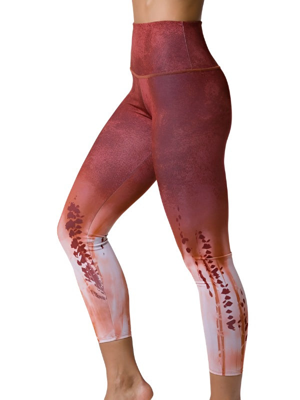 Onzie Flow Highrise Basic Midi 2029 - Copper Tie Dye - side view