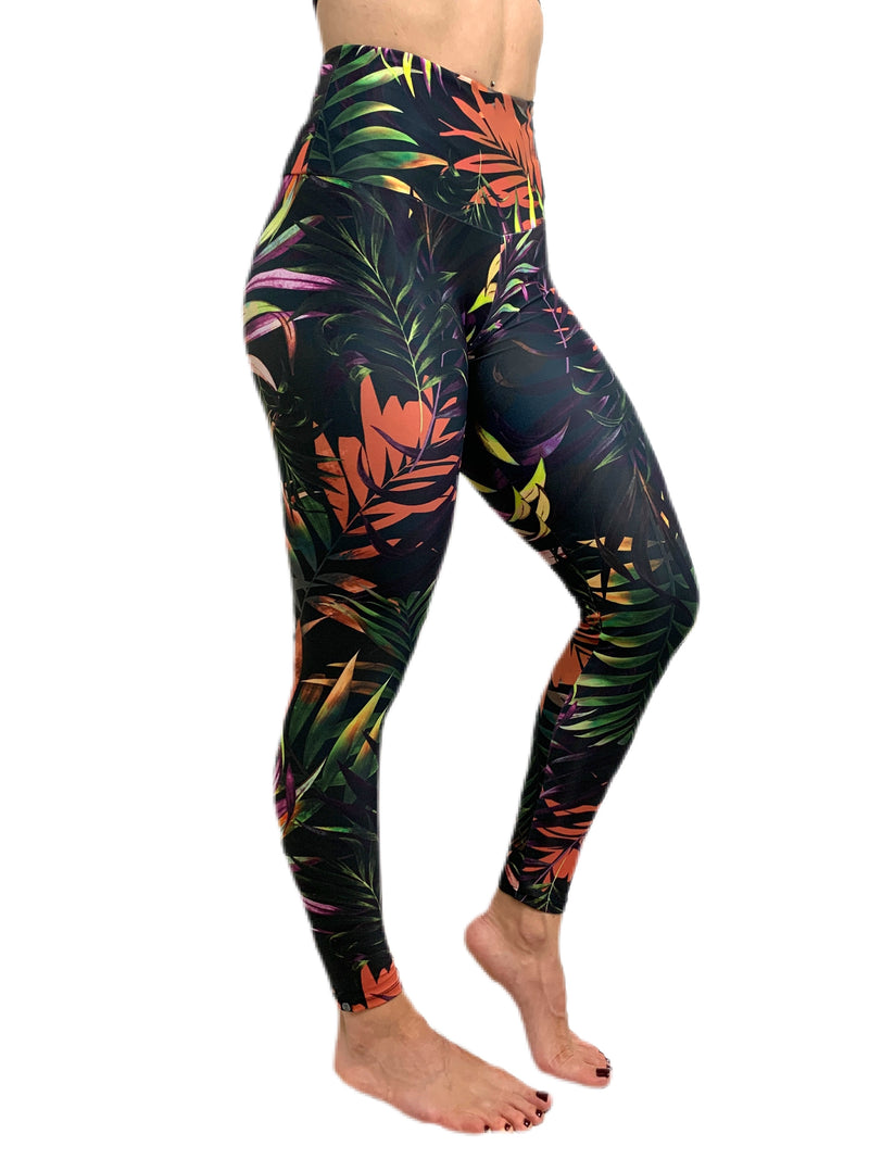 Onzie Flow Highrise Basic Midi 2029 7/8 legging - All Night Long - side view