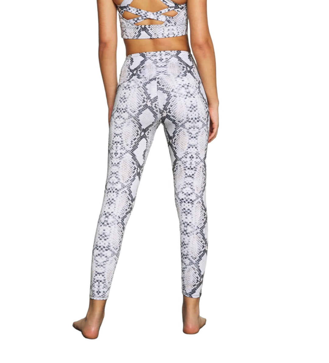 Onzie Flow Highrise Basic Midi 2029 7/8 legging  - Anaconda - rear view 