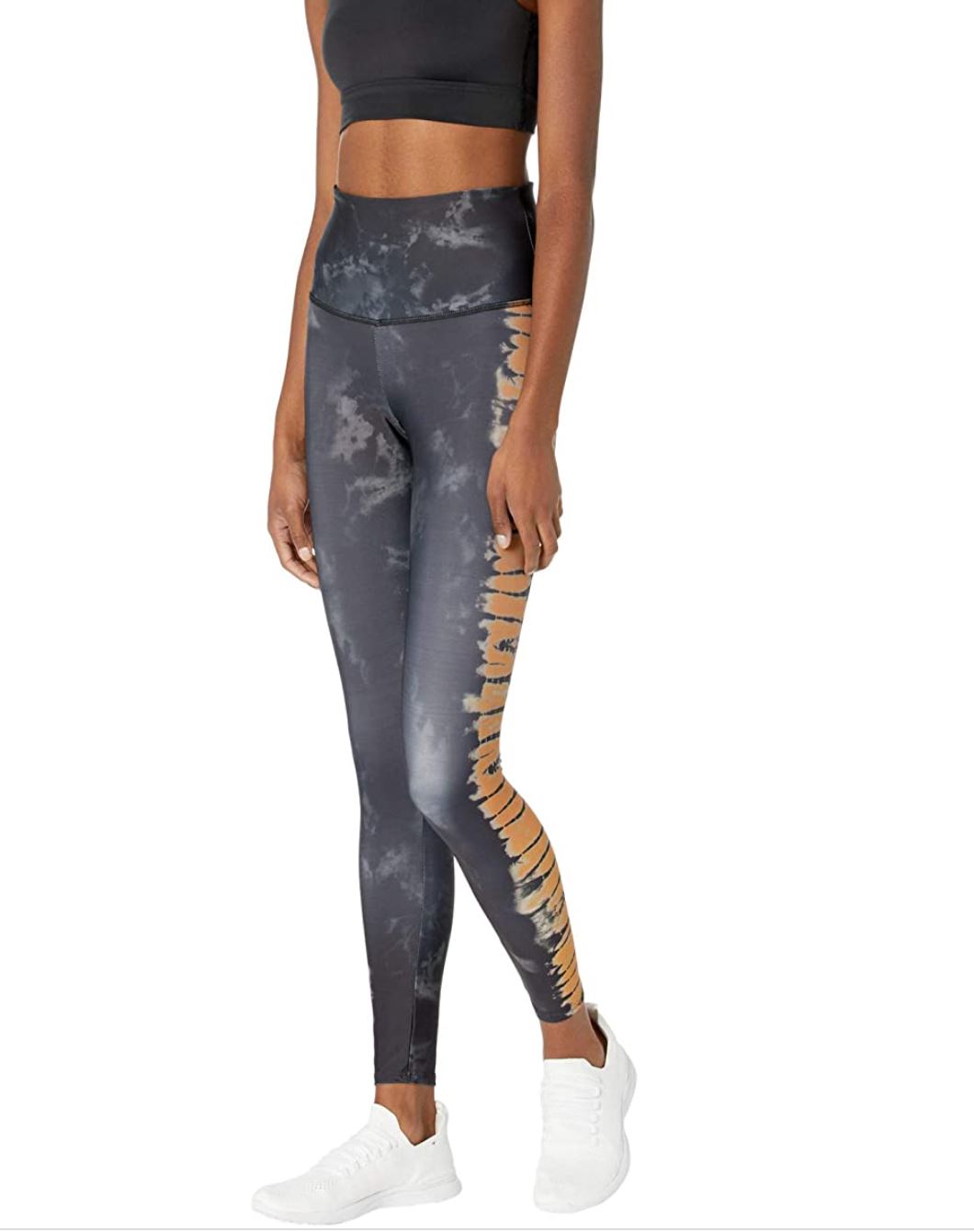 Onzie Flow Highrise Basic Midi 2029 - Brown Tie Dye - front  view