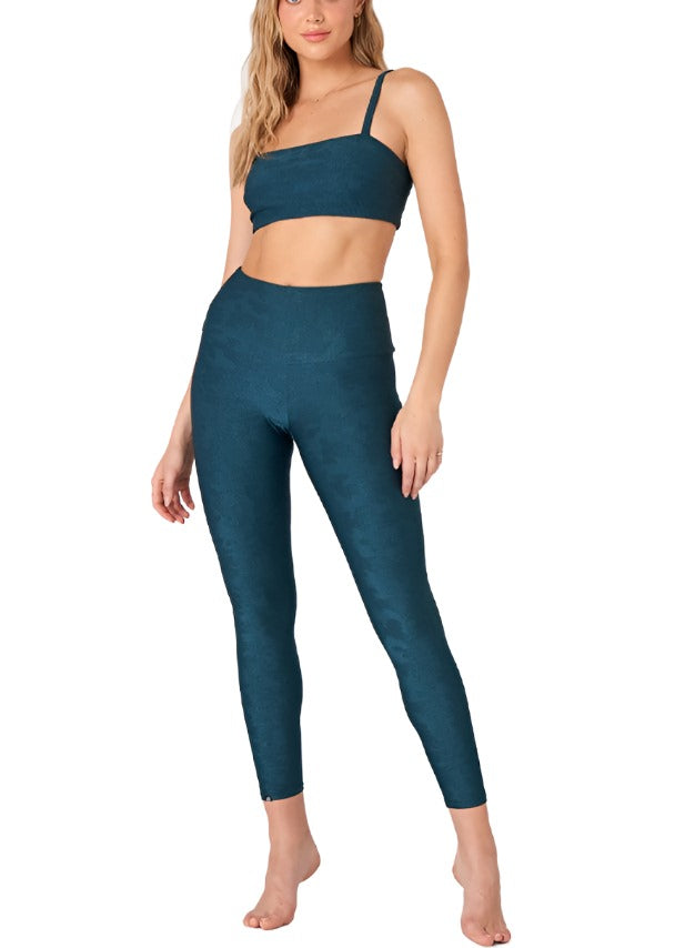 Onzie Flow Highrise Basic Midi 2029 Jacquard - Emerald Camo Jacquard