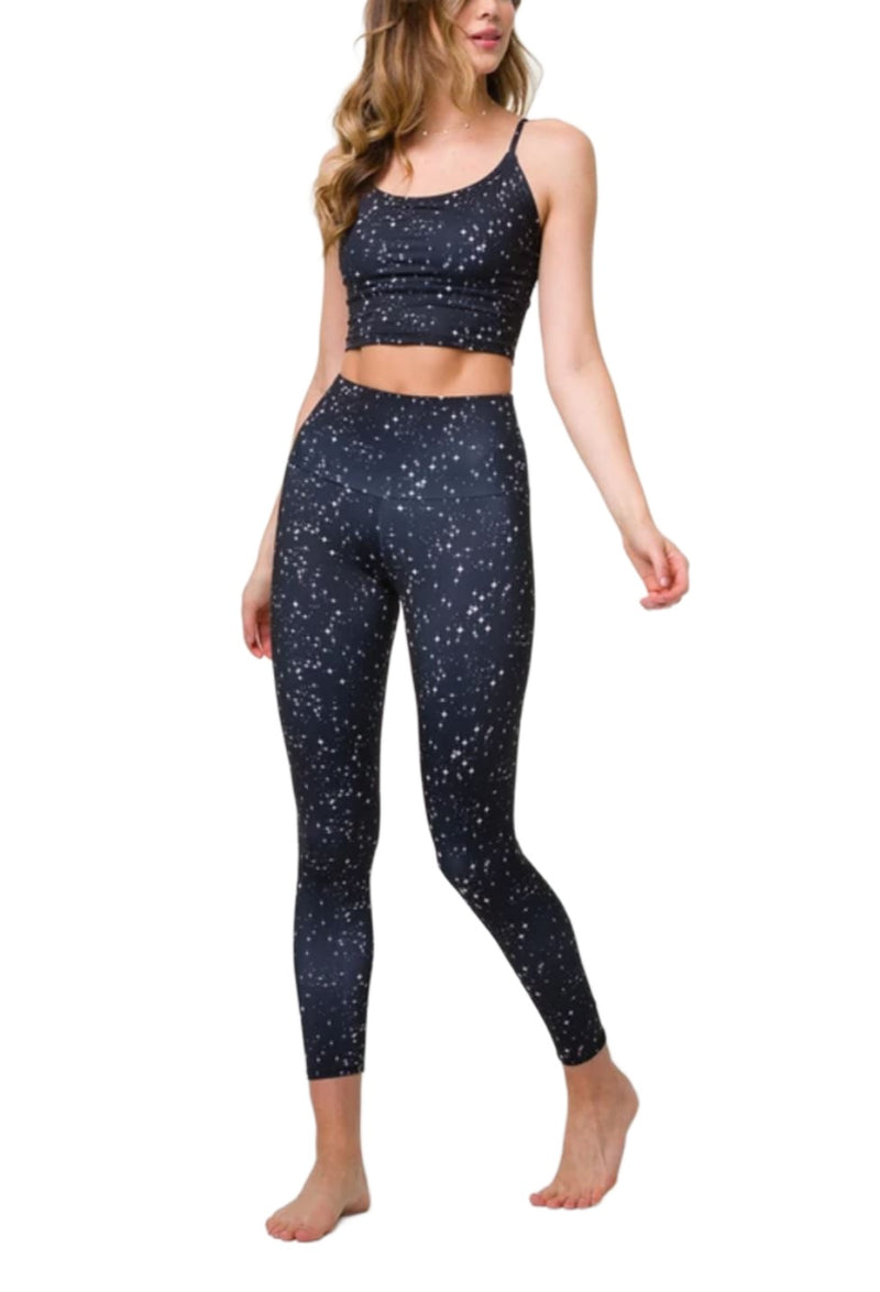 Onzie Flow Highrise Basic Midi 2029 - Starry Night - front view