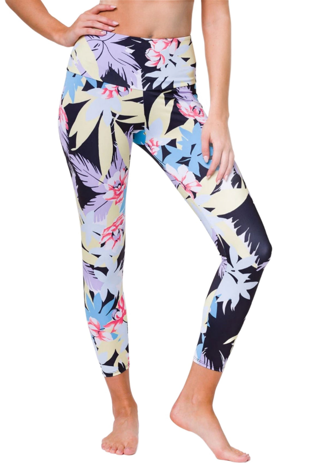 Onzie Flow Highrise Basic Midi 2029 - Kauai - front alt view