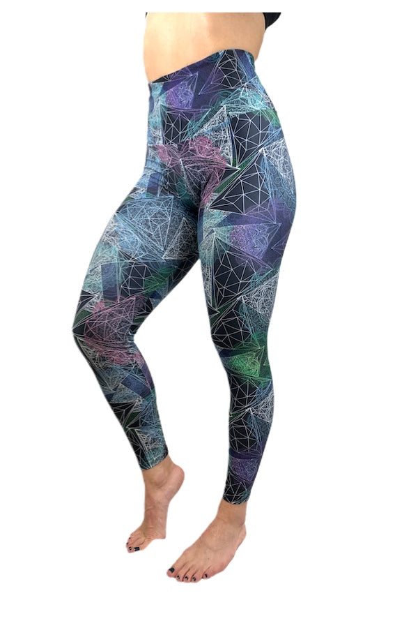 Onzie Flow Highrise Basic Midi 2029 7/8 legging  - Mathematics - side view 
