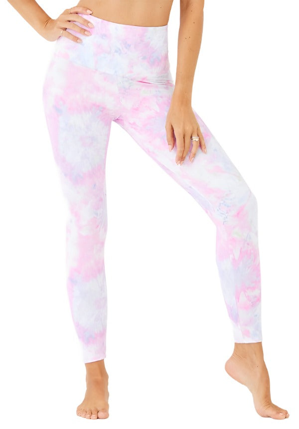 Onzie Flow Highrise Basic Midi 2029 - Prismatic Tie Dye - Front View