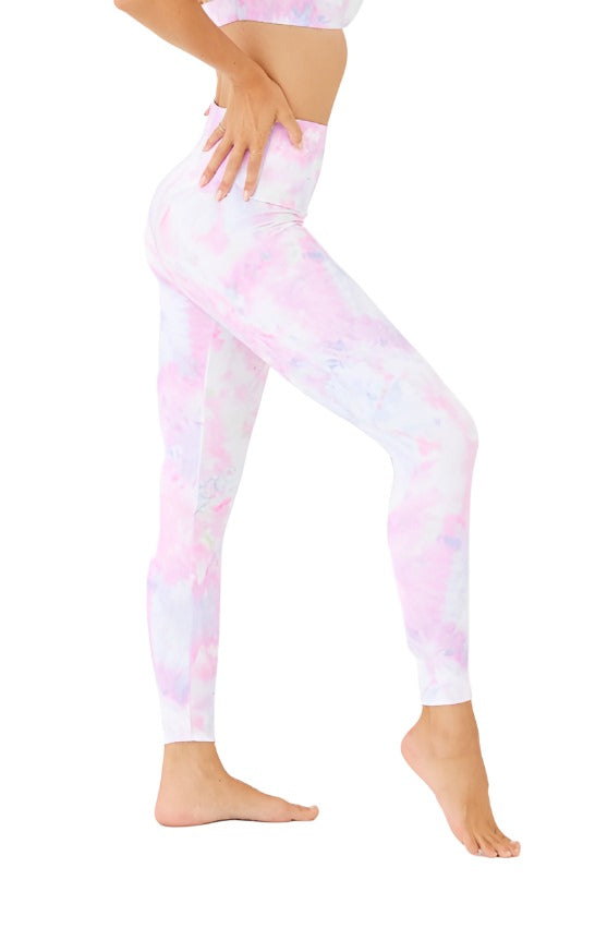 Onzie Flow Highrise Basic Midi 2029 - Prismatic Tie Dye - Side View