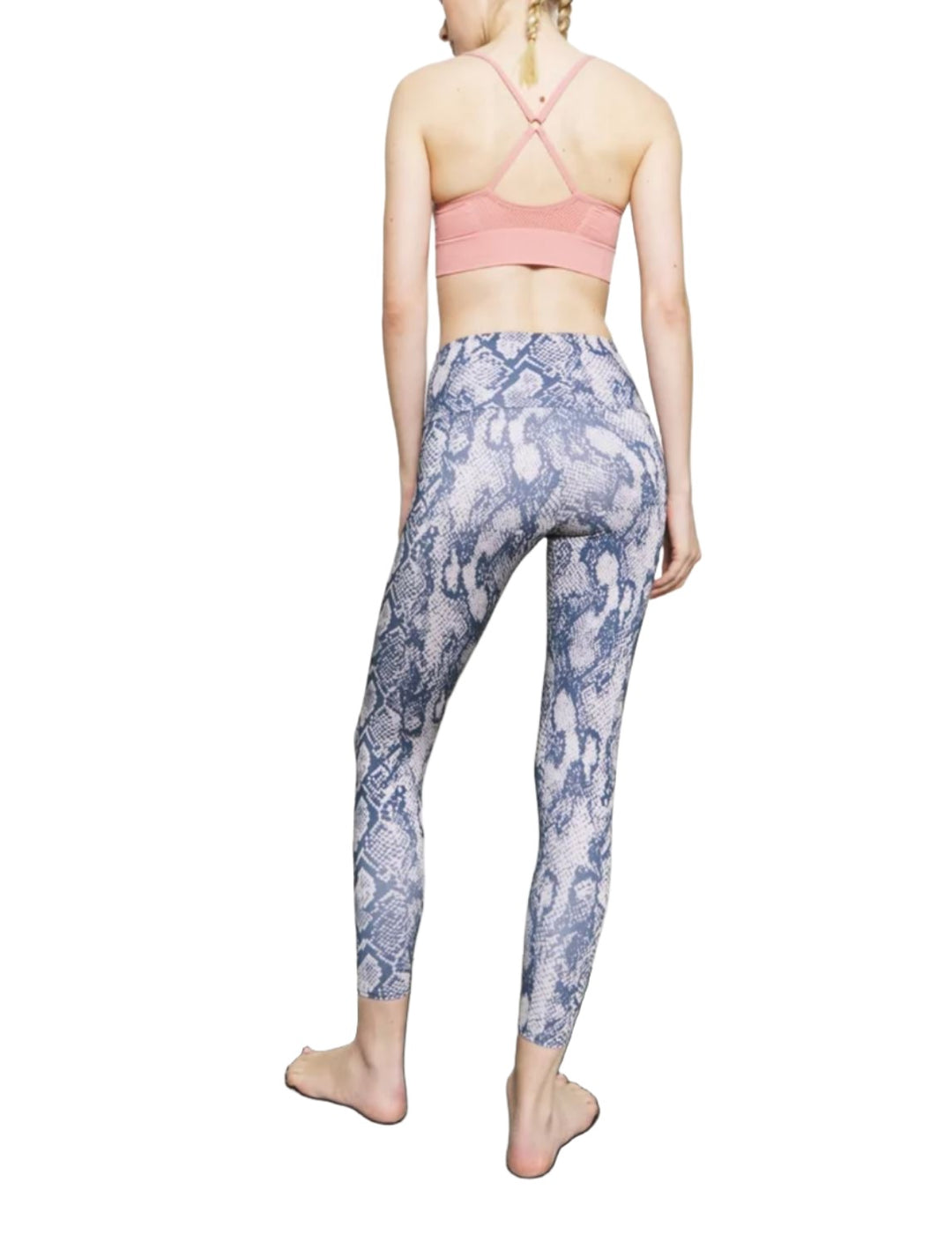 Onzie Hot Yoga High Rise Legging 228 and Plus - Slither - Full Back View