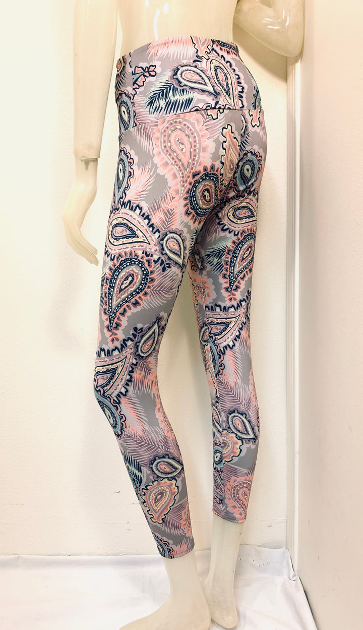 Onzie Flow Highrise Basic Midi 2029 - Tropical Paisley - side view