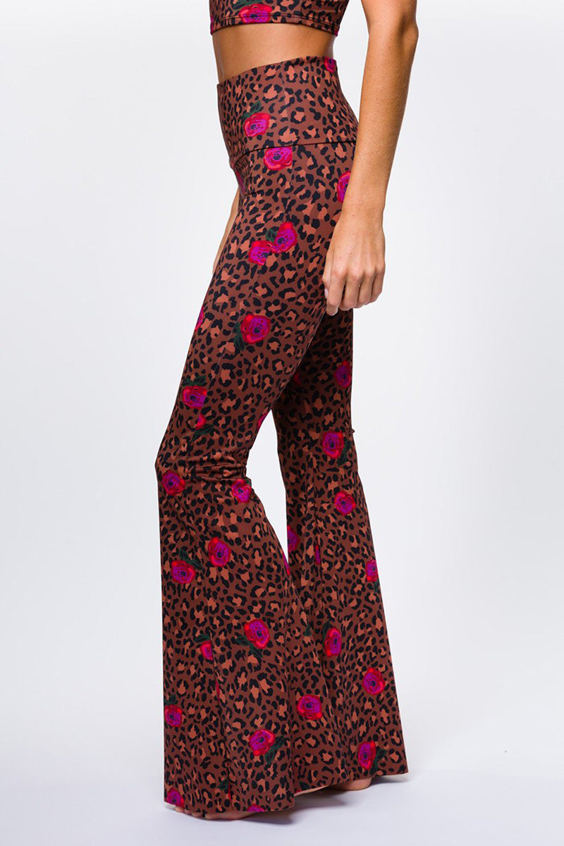 Onzie Flare Pant 2045 - Pretty Wild - side view