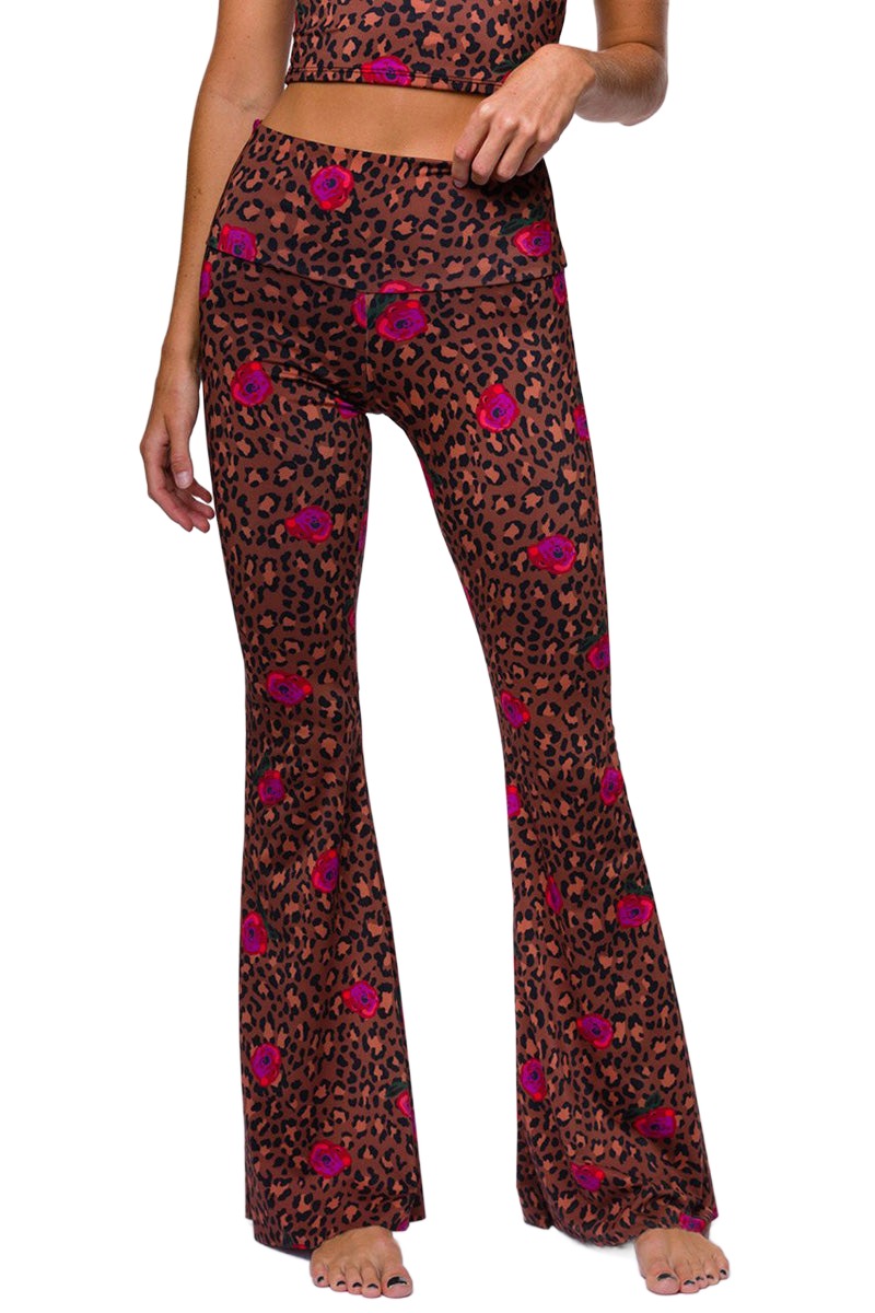 Onzie Flare Pant 2045 - Pretty Wild - front view