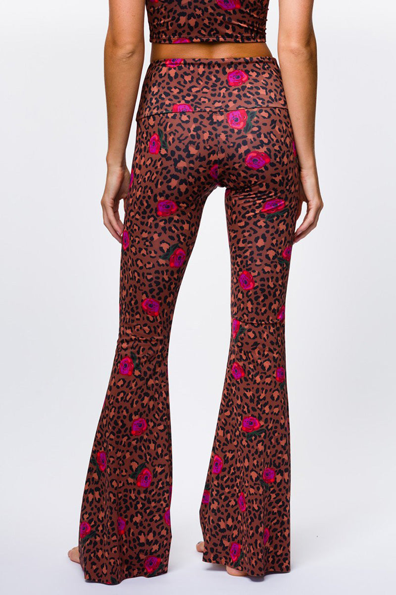 Onzie Flare Pant 2045 - Pretty Wild - rear view