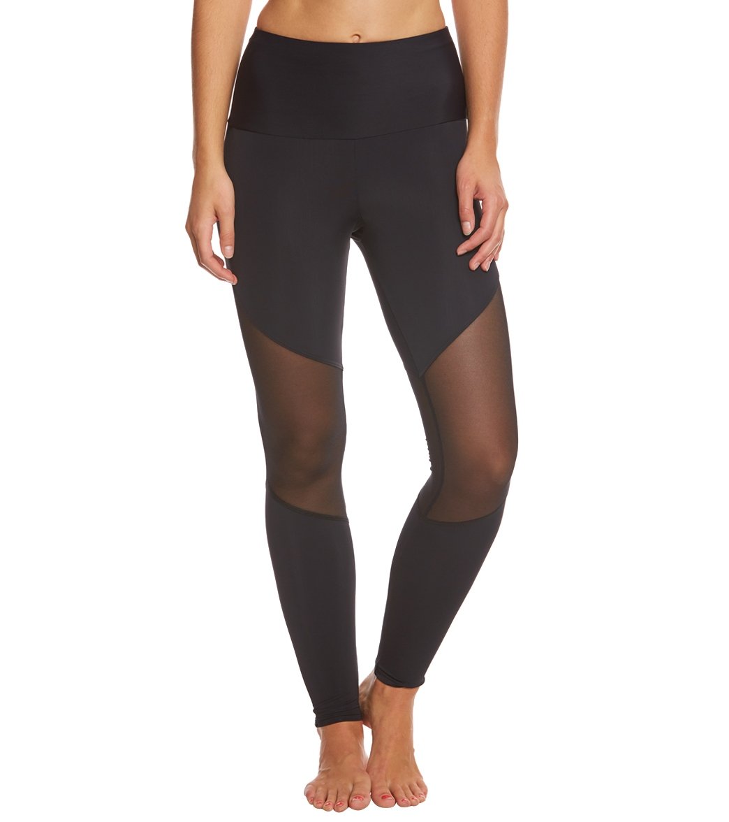 Onzie High Rise Track Legging 2046 - Black - front alt view