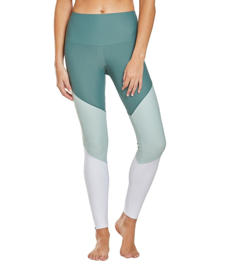 Onzie High Rise Track Legging 2046 - Pale Cacti - front view