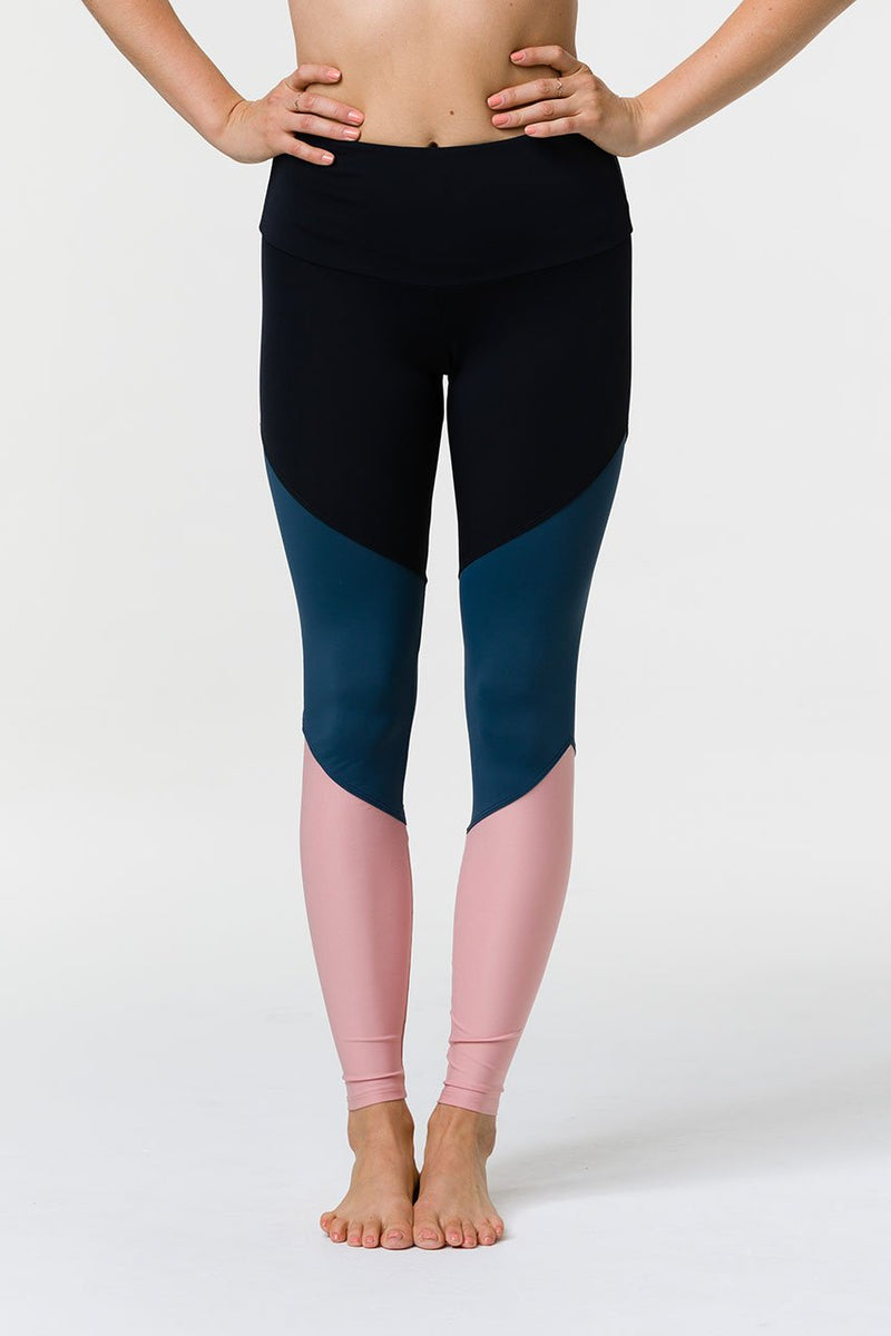 Onzie High Rise Track Legging 2046 - Blush - front view