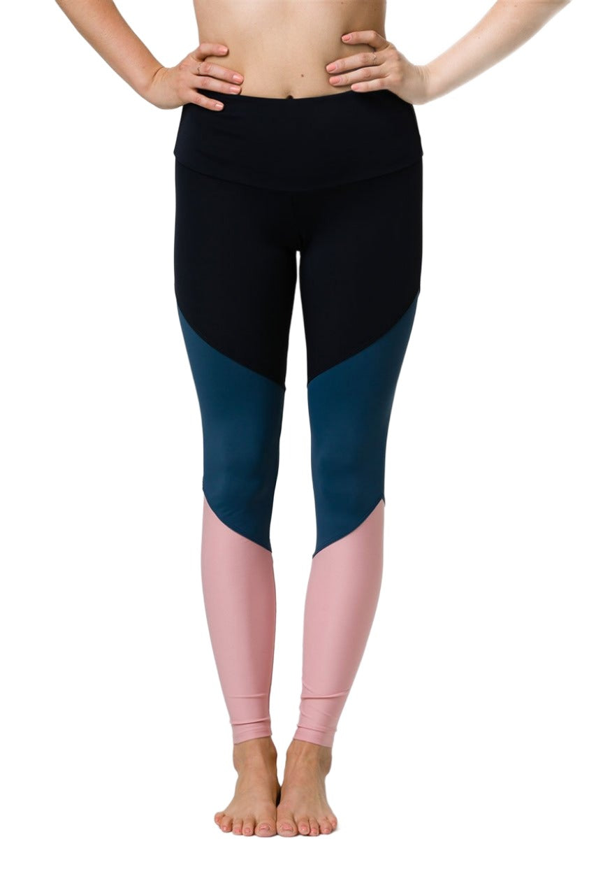 Onzie High Rise Track Legging 2046 - Blush - front alt view