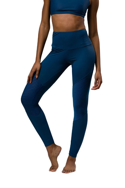 Onzie High Rise Track Legging 2046 - Pebble - front view