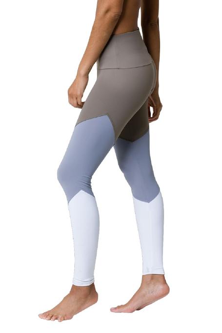 Onzie High Rise Track Legging 2046 - Dust - side view