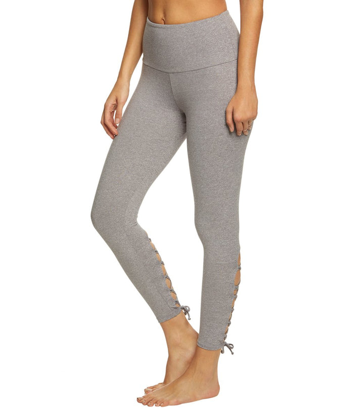 Onzie Flow Lace up Legging 2050 - Stone - side view