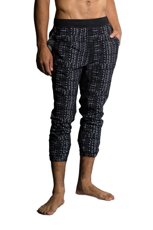 Onzie Yoga Mens Woven Pant 507 - Levels - front view