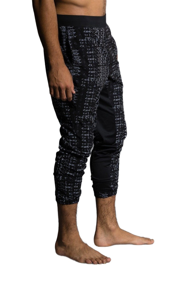 Onzie Yoga Mens Woven Pant 507 - Levels - side view