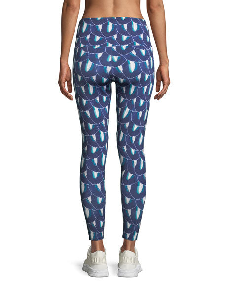 Onzie Flow Sporty Legging 2051 -Blue Geode - rear view