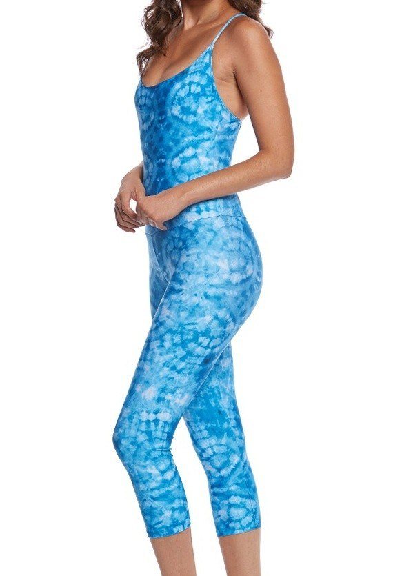 Onzie Flow Long Leotard 112 - Tie Dye Blue  - side view