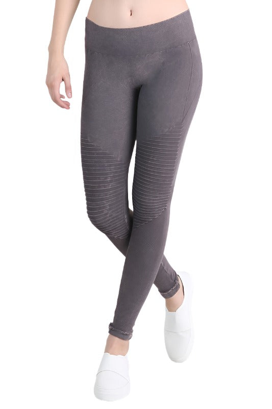 NikiBiki Vintage Moto Long Legging NB7129 - Vintage Shark - front view