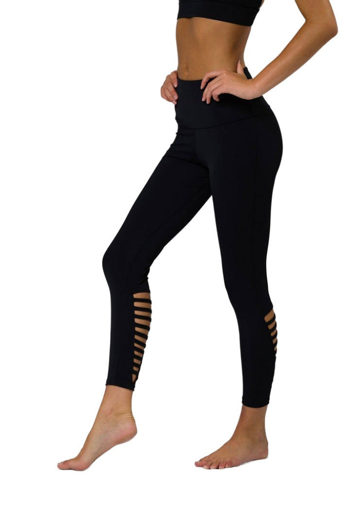 Onzie Elevate Midi Legging 2059 - Black - Side View