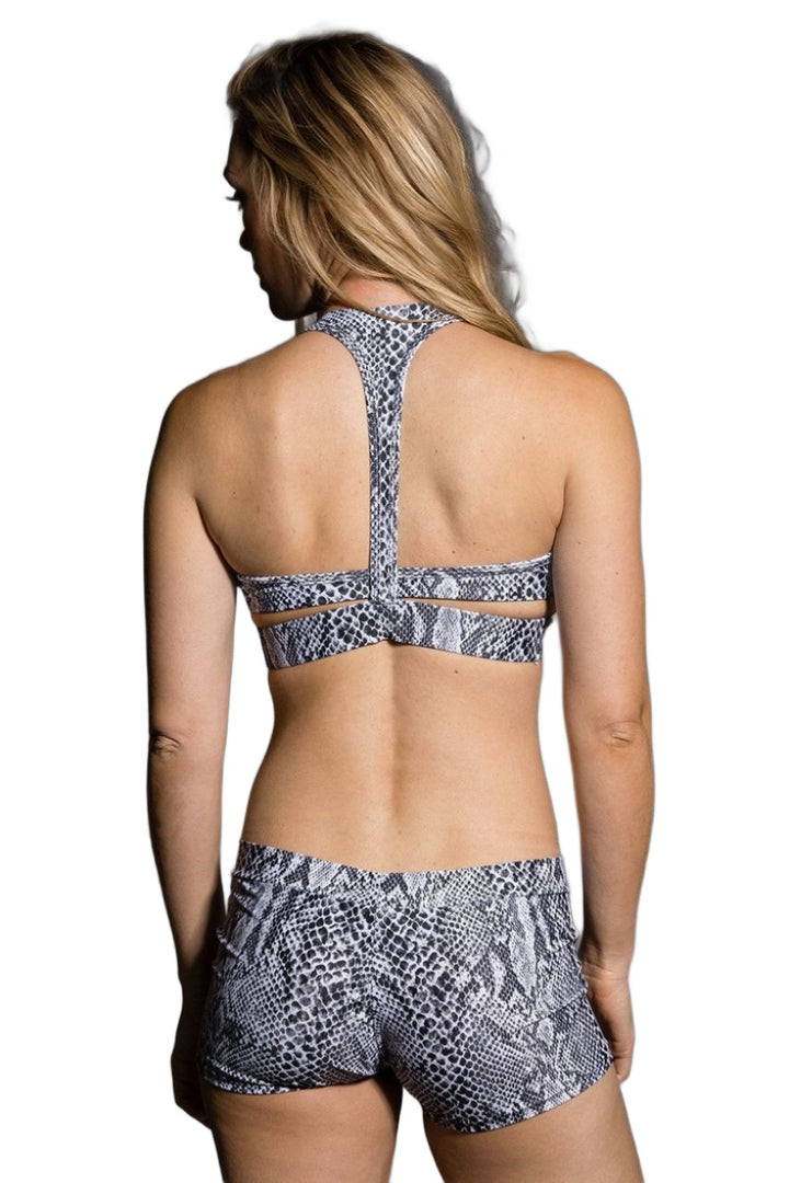 Onzie Hot Yoga Wrap Bra 3600 - Nocturnal - rear view